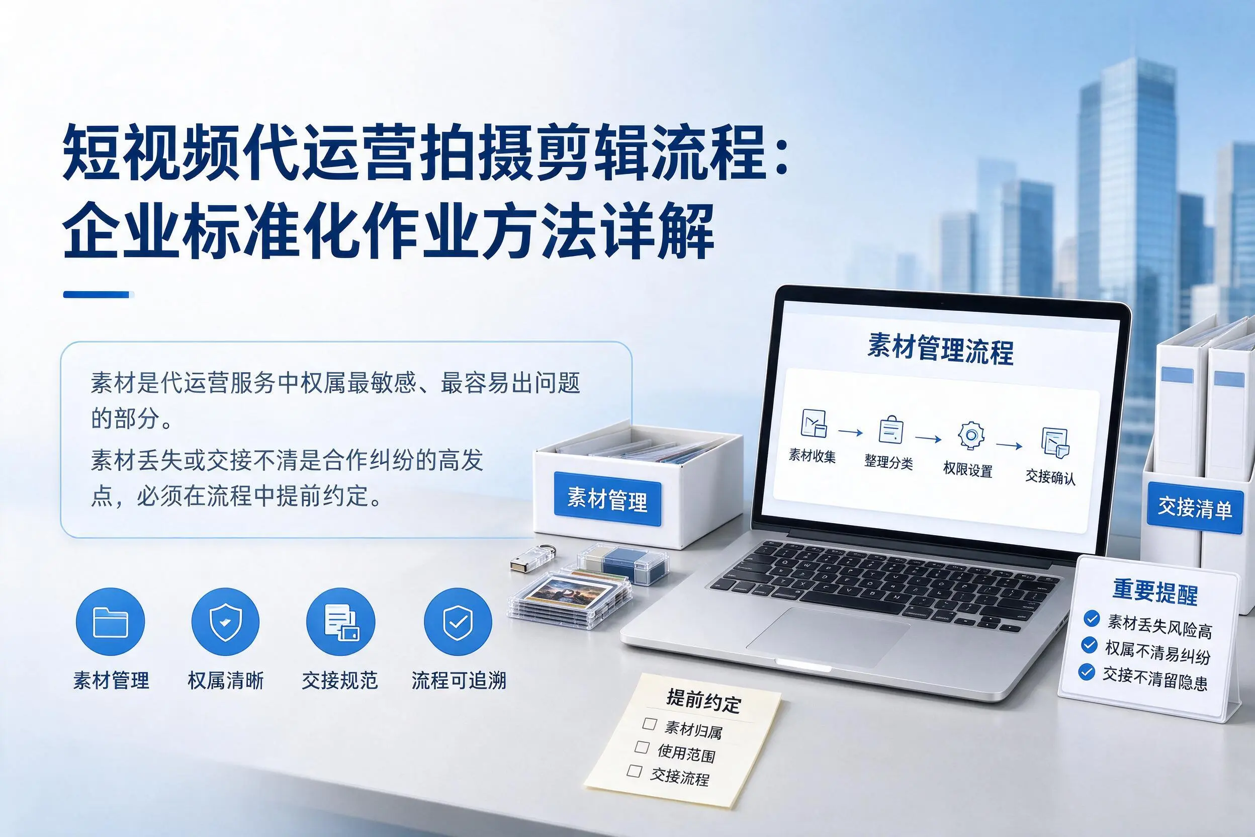 短视频代运营拍摄剪辑流程:渭南企业标准化作业方法详解