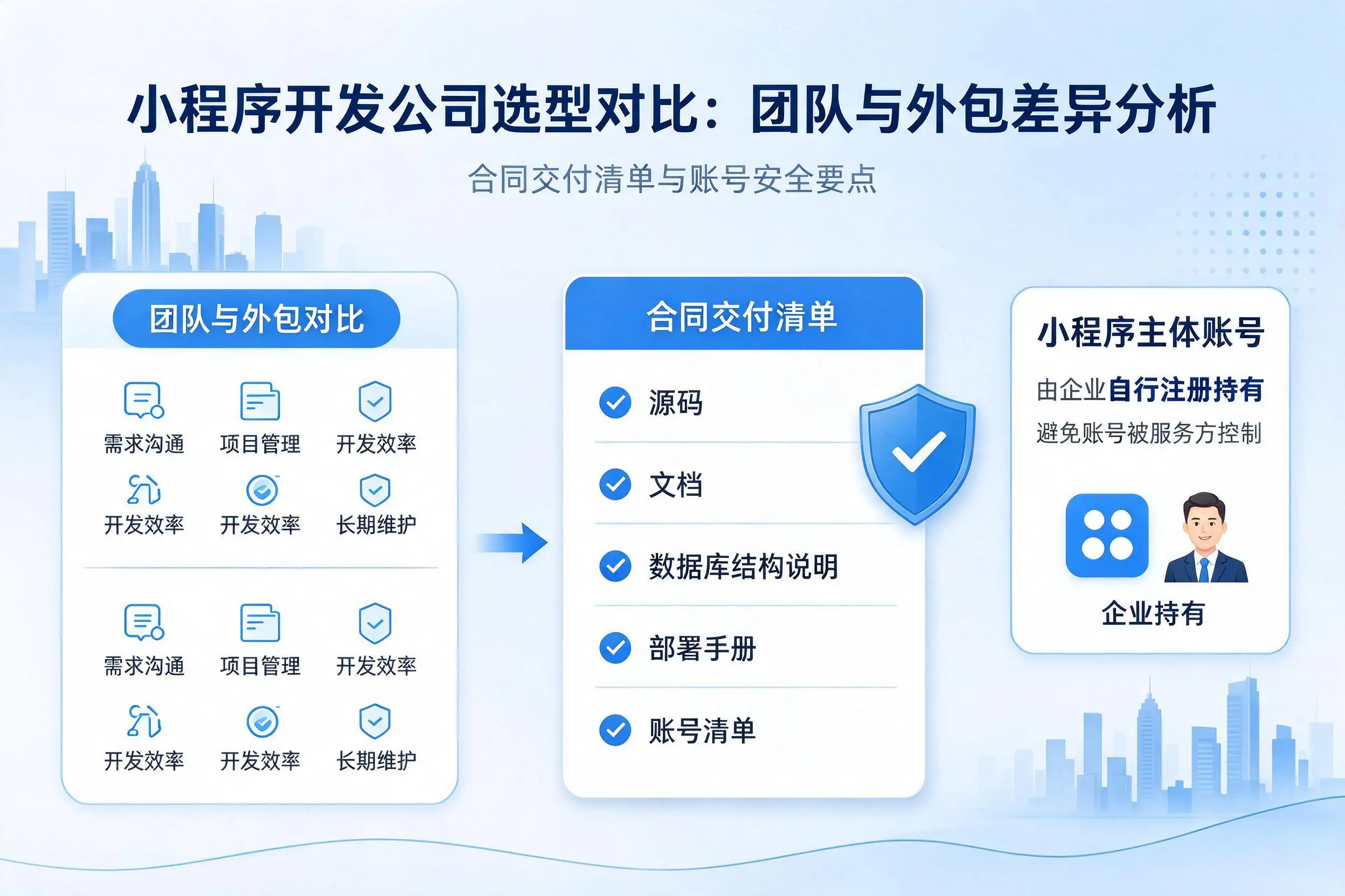 渭南小程序开发公司选型对比：团队与外包差异分析