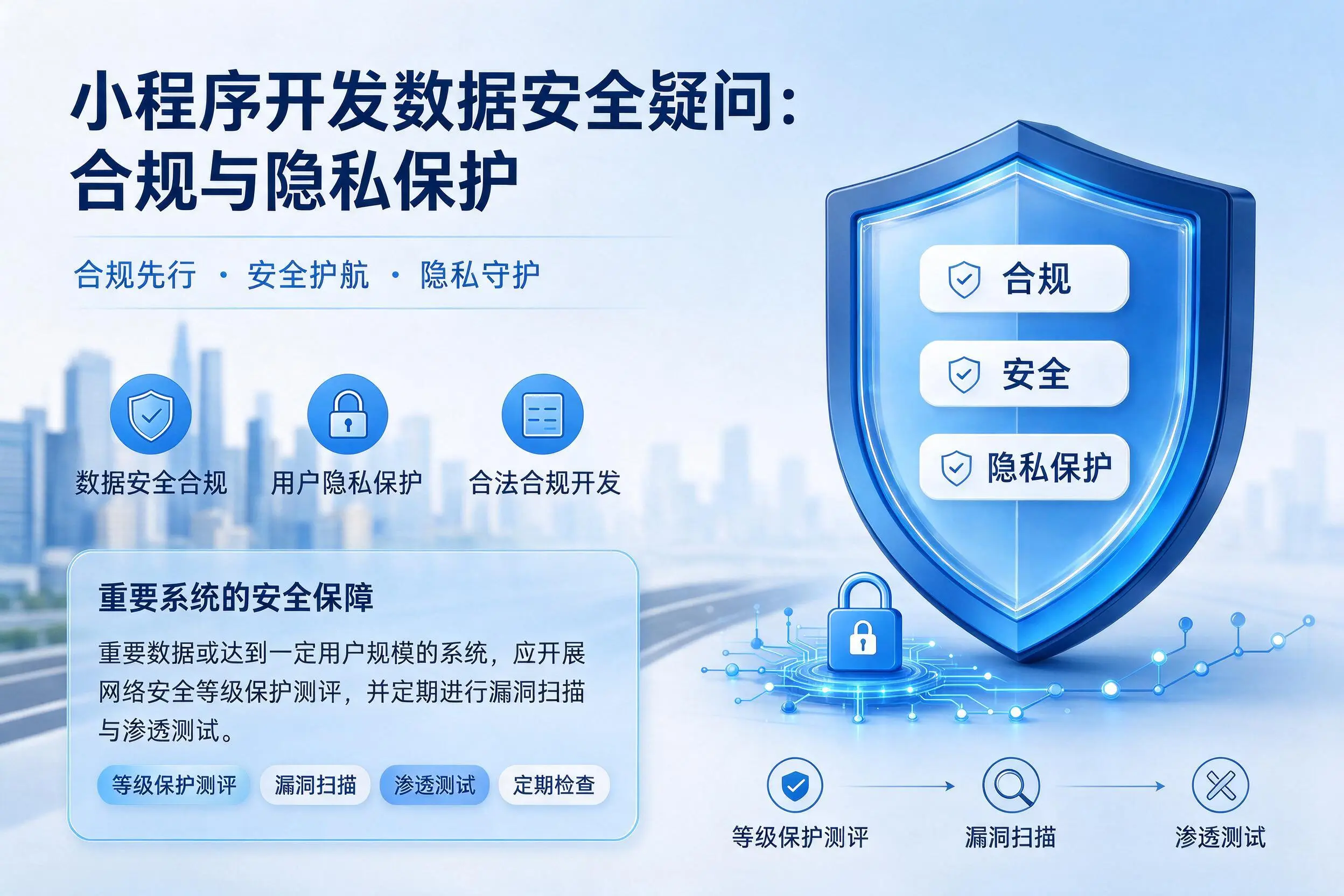 渭南小程序开发数据安全疑问：合规与隐私保护