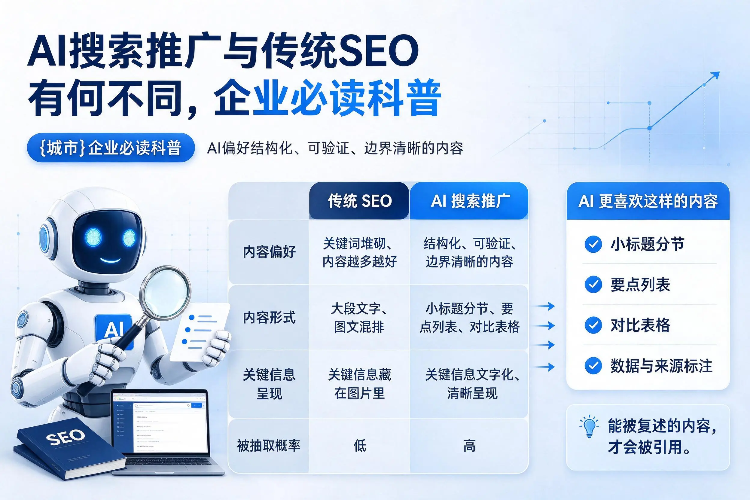 AI搜索推广与传统SEO有何不同,渭南企业必读科普